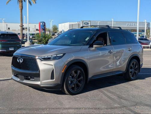 Warm Titanium/Black Obsidian 2026 INFINITI QX60 AUTOGRAPH