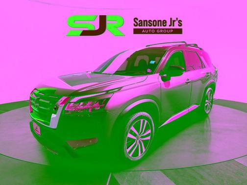 2 Tone Gun / Black Roof 2023 Nissan Pathfinder Platinum