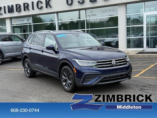 Atlantic Blue 2023 Volkswagen Tiguan 2.0T SE