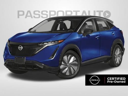 Deep Ocean Blue Pearl/Black Diamond Pearl 2023 Nissan ARIYA ENGAGE