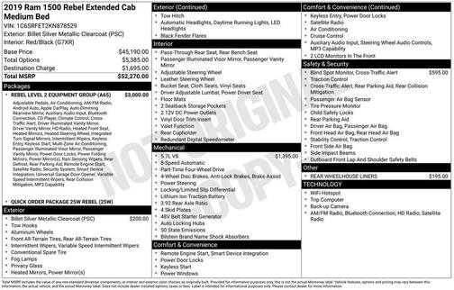 2019 RAM 1500 Rebel