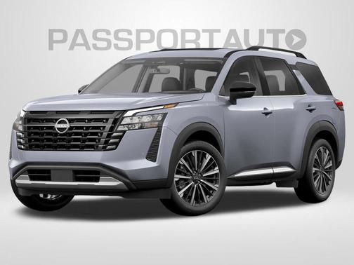 Boulder Gray Pearl 2026 Nissan Pathfinder Platinum
