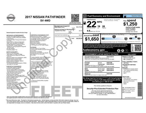 2017 Nissan Pathfinder SV