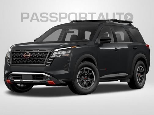 Boulder Gray Pearl/Super Black 2026 Nissan Pathfinder Rock Creek