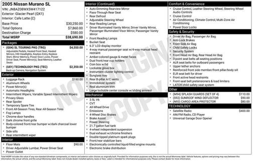 2005 Nissan Murano SL