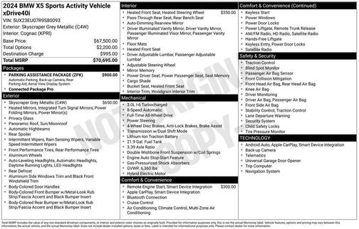 2024 BMW X5 xDrive40i