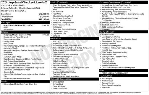 2024 Jeep Grand Cherokee L Laredo