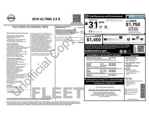 2016 Nissan Altima 2.5 S
