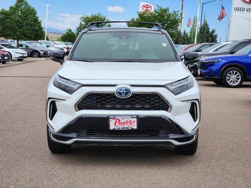 Wind Chill Pearl/Midnight Black Metallic 2023 Toyota RAV4 Prime XSE