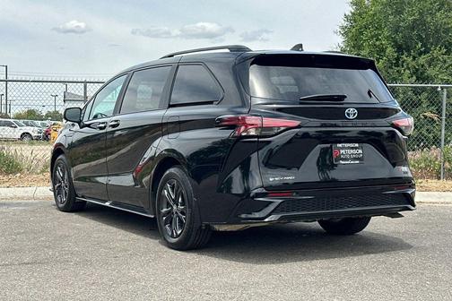 Midnight Black Metallic 2025 Toyota Sienna XSE 7 Passenger