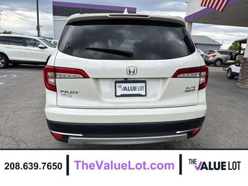 White Diamond Pearl 2019 Honda Pilot Elite