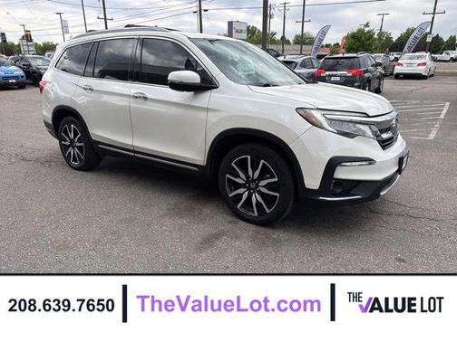 White Diamond Pearl 2019 Honda Pilot Elite