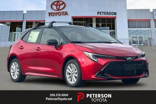 Finish Line Red/Midnight Black Metallic 2026 Toyota Corolla SE