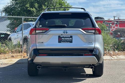 Silver Sky Metallic/Midnight Black Metallic 2024 Toyota RAV4 Hybrid SE