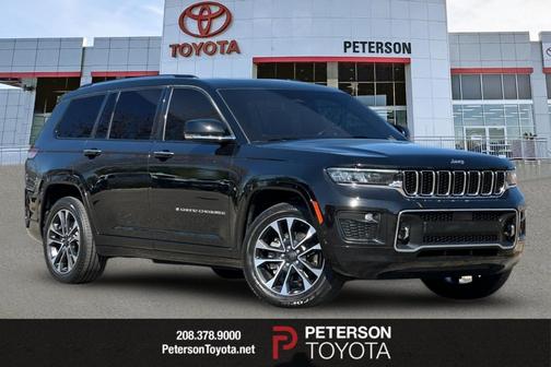Diamond Black Crystal Pearlcoat 2021 Jeep Grand Cherokee L Overland