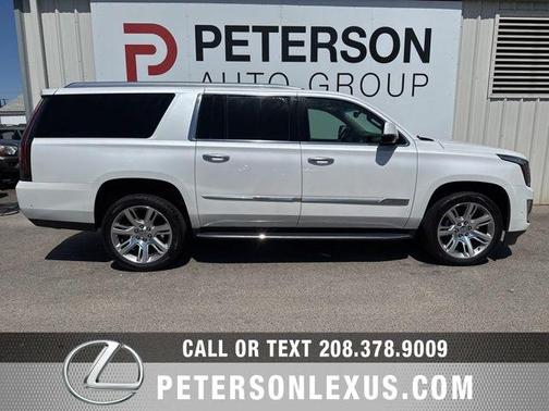 Crystal White Tricoat 2018 Cadillac Escalade ESV Luxury