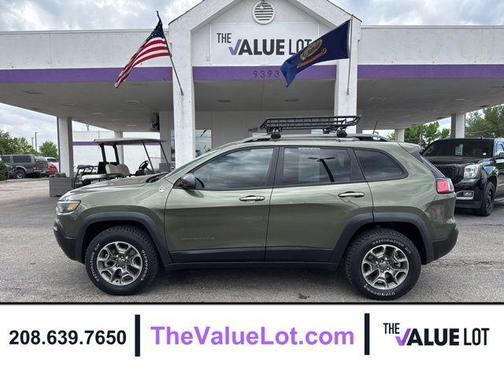 Olive Green Pearlcoat 2021 Jeep Cherokee Trailhawk