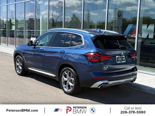 Blue Metallic 2024 BMW X3 xDrive30i