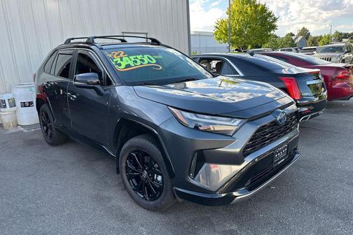 Midnight Black Metallic 2022 Toyota RAV4 Hybrid SE