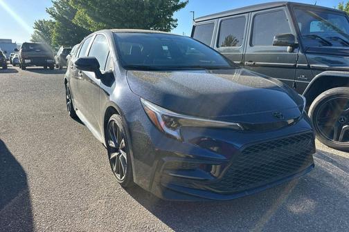 Blueprint/Midnight Black Metallic 2024 Toyota Corolla XSE