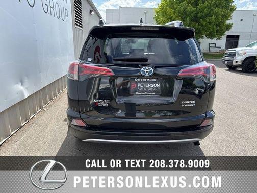 Black Sand Pearl 2018 Toyota RAV4 Hybrid Limited