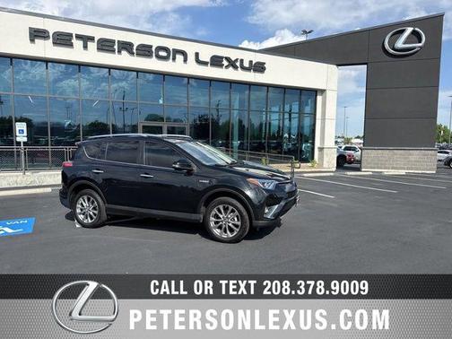 Black Sand Pearl 2018 Toyota RAV4 Hybrid Limited