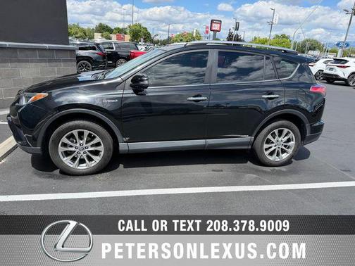 Black Sand Pearl 2018 Toyota RAV4 Hybrid Limited