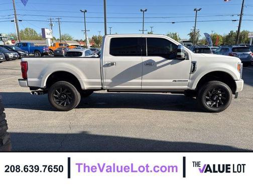White Platinum Metallic Tri-Coat 2018 Ford F-350 Platinum