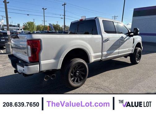 White Platinum Metallic Tri-Coat 2018 Ford F-350 Platinum