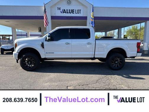 White Platinum Metallic Tri-Coat 2018 Ford F-350 Platinum