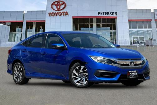 Aegean Blue Metallic 2018 Honda Civic EX