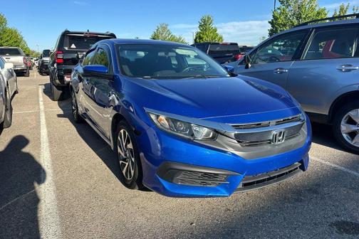 Aegean Blue Metallic 2018 Honda Civic EX