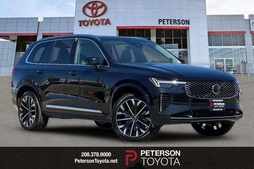 Onyx Black Metallic 2026 Volvo XC90 Ultra, B6 AWD Gas (mild hybrid), Gasoline, Bright, 7 Seats