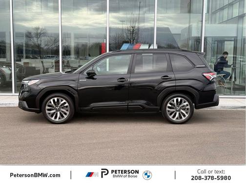 Crystal Black Silica 2025 Subaru Forester Hybrid Touring
