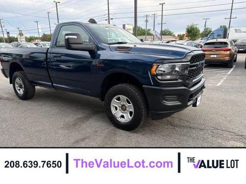 Patriot Blue Pearlcoat 2023 RAM 3500 Tradesman Regular Cab 4x4 8' Box
