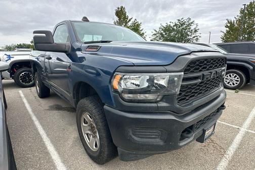 Patriot Blue Pearlcoat 2023 RAM 3500 Tradesman Regular Cab 4x4 8' Box