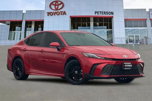 Supersonic Red 2025 Toyota Camry SE
