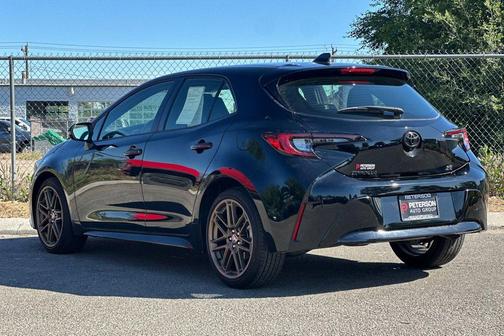 Midnight Black Metallic 2025 Toyota Corolla Hatchback Nightshade Edition