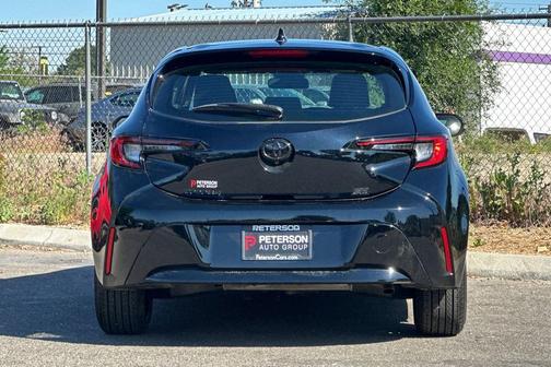 Midnight Black Metallic 2025 Toyota Corolla Hatchback Nightshade Edition