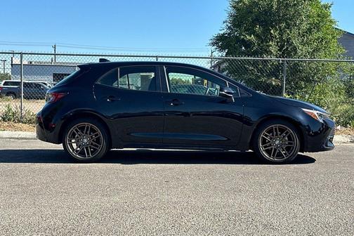 Midnight Black Metallic 2025 Toyota Corolla Hatchback Nightshade Edition