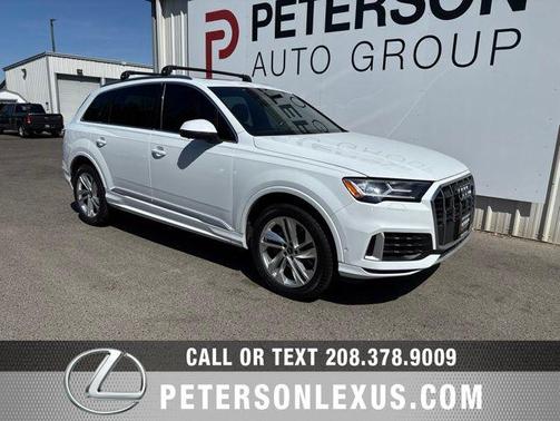 Glacier White 2021 Audi Q7 45 Premium Plus