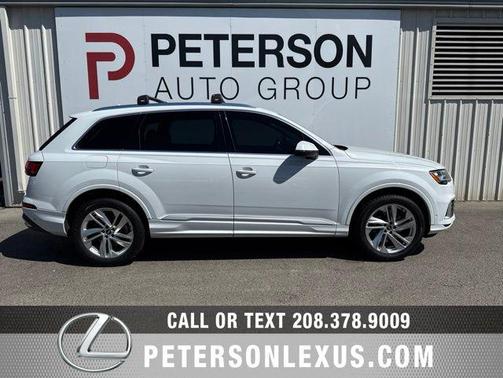 Glacier White 2021 Audi Q7 45 Premium Plus