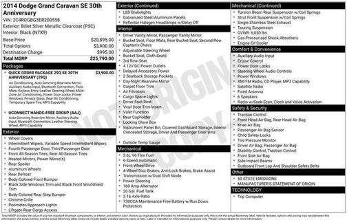 2014 Dodge Grand Caravan AVP/SE