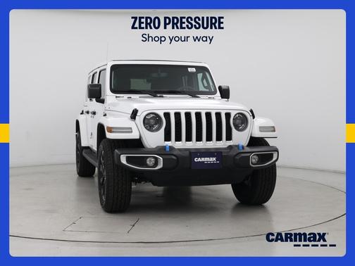 White 2023 Jeep Wrangler 4xe Unlimited Sahara
