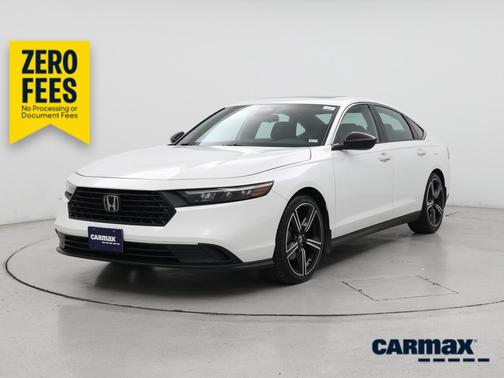 White 2023 Honda Accord Hybrid Sport