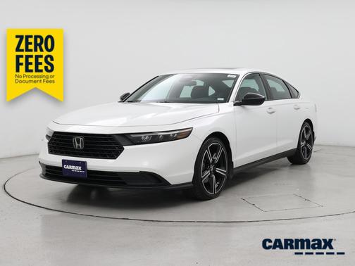 White 2023 Honda Accord Hybrid Sport
