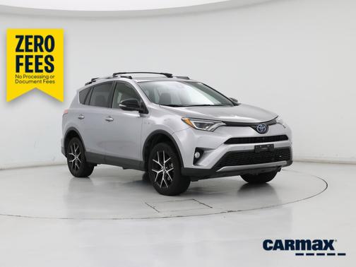 Silver 2018 Toyota RAV4 Hybrid SE