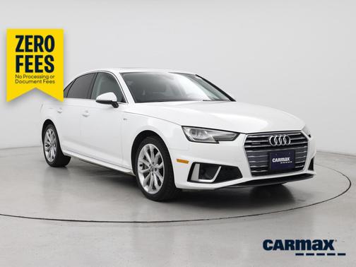 White 2019 Audi A4 Premium
