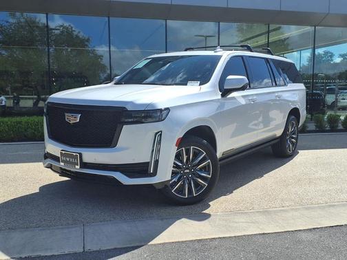 Crystal White Tricoat 2023 Cadillac Escalade ESV Sport Platinum