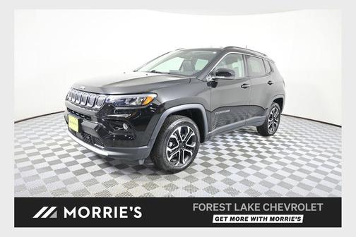 Diamond Black Crystal Pearlcoat 2022 Jeep Compass Limited